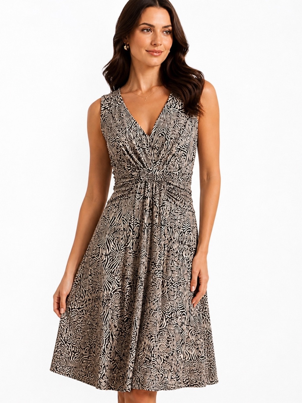 Banana Republic x Issa London Ruched Waist Midi Dress Size 12